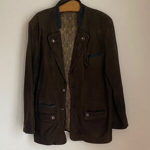 Vintage Traditional German Leather Suit and Shirt